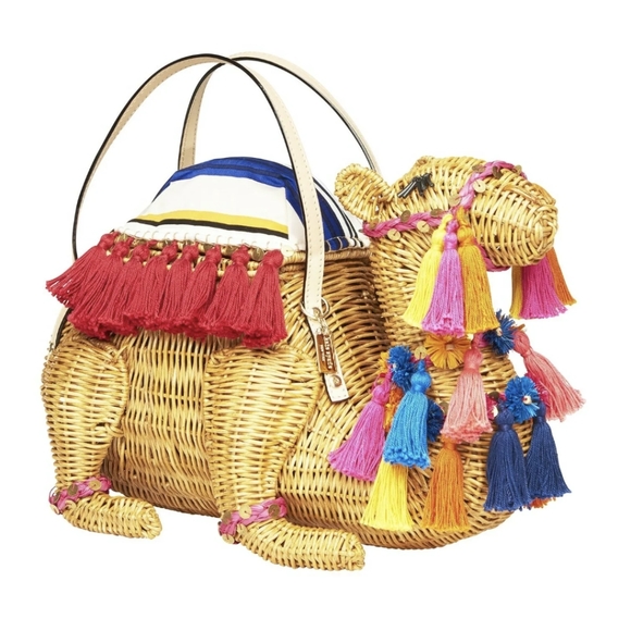 NWT KATE SPADE RARE CAMEL SPICE THINGS UP BAG PURSE - Picture 6 of 8